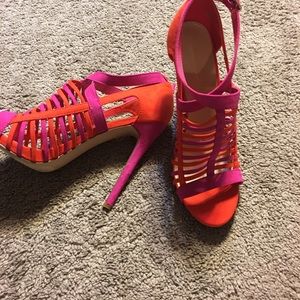 Neon high heels
